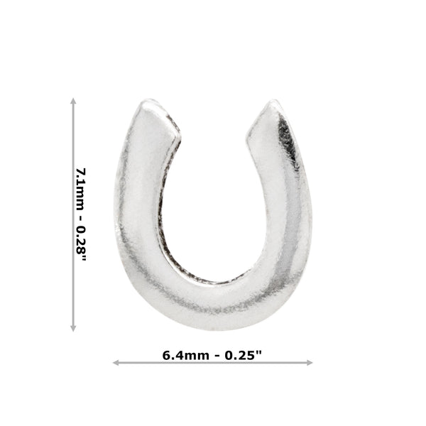 Horseshoe Good Luck Sterling Silver 925 Studs