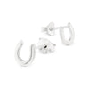 Horseshoe Good Luck Sterling Silver 925 Studs