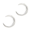 Crescent Moon Sterling Silver 925 Studs