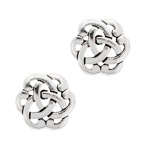 Celtic Shield Knot Sterling Silver 925 Studs