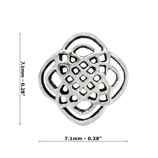 Celtic Dara Knot Sterling Silver 925 Studs