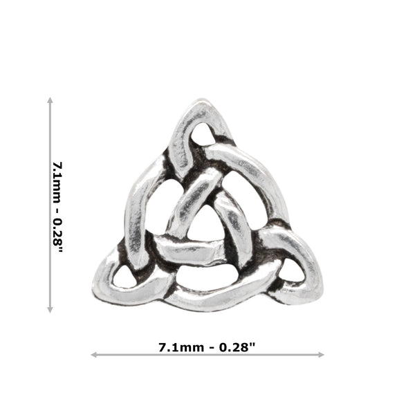 Triquetra Trinity Celtic Knot Sterling Silver 925 Studs