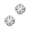 Celtic Dara Shield Knot Sterling Silver 925 Studs