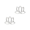 Lotus Flower Yoga Sterling Silver 925 Studs