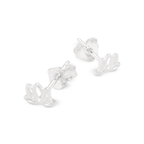 Lotus Flower Yoga Sterling Silver 925 Studs