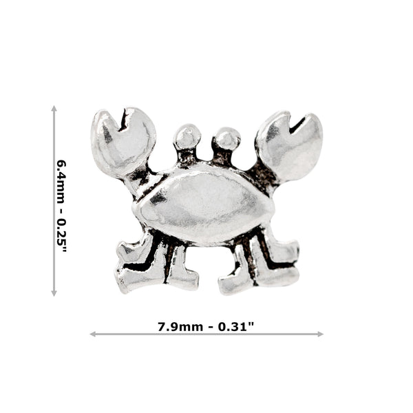 Crab Crustacean Sterling Silver 925 Studs