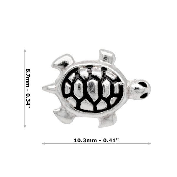 Ocean Sea Turtle Sterling Silver 925 Studs