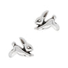 Hopping Bunny Rabbit Sterling Silver 925 Studs