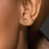 3D Cosmic Star Sterling Silver 925 Studs