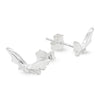 Halloween Bat Wings Sterling Silver 925 Stud Earrings