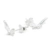 Halloween Bat Wings Sterling Silver 925 Stud Earrings