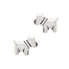 Scotty Dog Sterling Silver 925 Stud Earrings