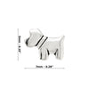 Scotty Dog Sterling Silver 925 Stud Earrings