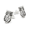 Owl Cutout Sterling Silver 925 Stud Earrings