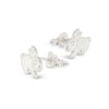 Easter Bunny Sterling Silver 925 Stud Earrings