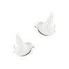 Flying Bird Silhouette Sterling Silver 925 Stud Earrings