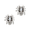 Spider Cubic Zirconia Sterling Silver 925 Stud Earrings