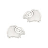 Sheep Ram Sterling Silver 925 Stud Earrings