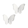 Butterfly Angled Wings Sterling Silver 925 Stud Earrings