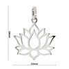 925 sterling silver lotus flower pendant