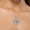 Zodiac Compass Sterling Silver 925 Pendant