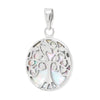 Tree of Life Oval Shell Sterling Silver 925 Pendant