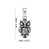 Owl Perching Sterling Silver 925 Pendant