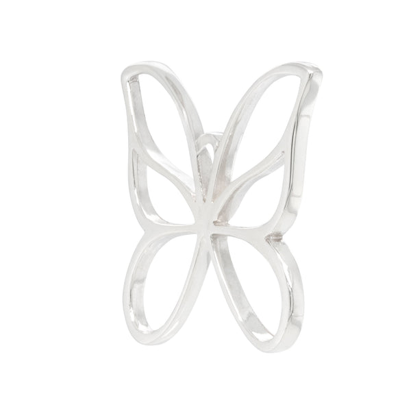 Butterfly Cutout Sterling Silver 925 Pendant