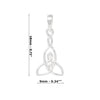 Celtic Knot Petite Sterling Silver 925 Pendant