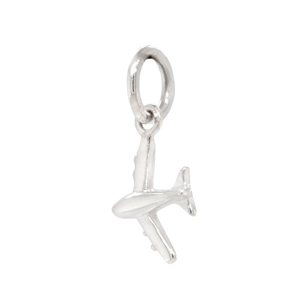 Jet Airplane Sterling Silver 925 Charm