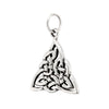 Celtic Knot Triangle Medium Sterling Silver 925 Pendant