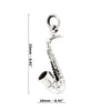 Saxophone Sterling Silver 925 Pendant