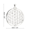 Flower of Life Circular Sterling Silver 925 Pendant