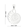 Nautilus Shell Cross Section Sterling Silver 925 Pendant