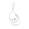 Double Twist Loop Sterling Silver 925 Pendant