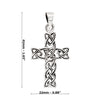 Celtic Knot Cross Sterling Silver 925 Pendant