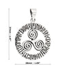 Norse Viking Runes Triskeles Sterling Silver 925 Pendant