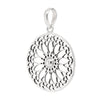 Mandala Flower Circular Sterling Silver 925 Pendant