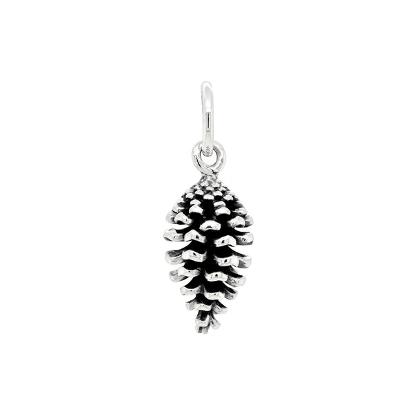 Pinecone Small Sterling Silver 925 Pendant Charm