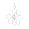 Flower Wirework Sterling Silver 925 Pendant