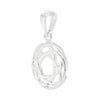 Rose Celtic Knot Sterling Silver 925 Pendant Charm