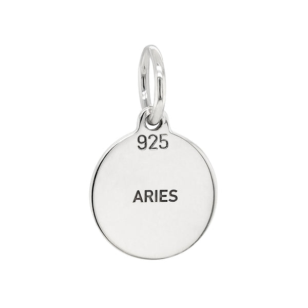 Aries Star Sign Sterling Silver 925 Pendant Charm