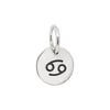 Cancer Zodiac Symbol Sterling Silver 925 Pendant Charm