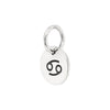 Cancer Zodiac Symbol Sterling Silver 925 Pendant Charm