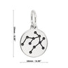 Gemini Star Sign Sterling Silver 925 Pendant Charm