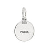 Pisces Star Sign Sterling Silver 925 Pendant Charm