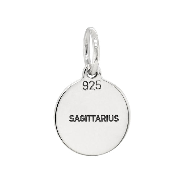 Sagittarius Star Sign Sterling Silver 925 Pendant Charm