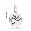 Sagittarius Star Sign Sterling Silver 925 Pendant Charm