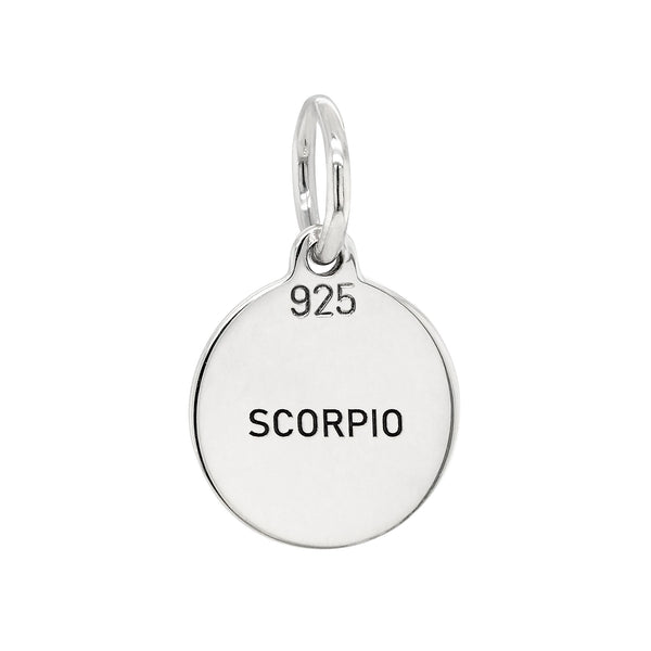 Scorpio Star Sign Sterling Silver 925 Pendant Charm