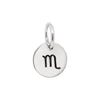 Scorpio Zodiac Symbol Sterling Silver 925 Pendant Charm